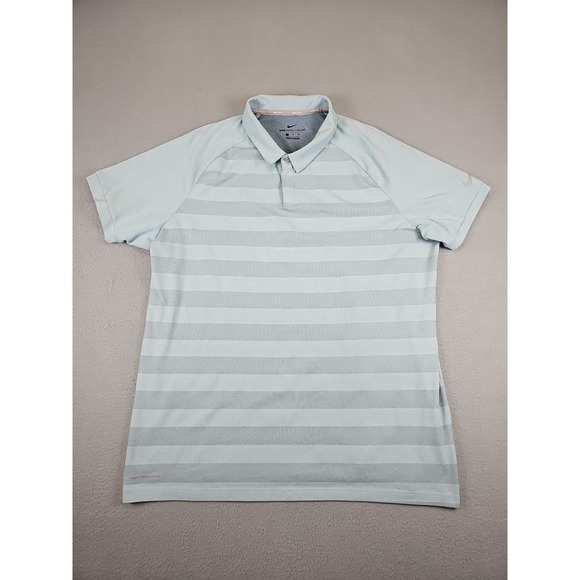 Nike Other - Nike Golf Men's XL Zonal Cooling Polo Shirt Blue Short Sleeve Mesh Performance